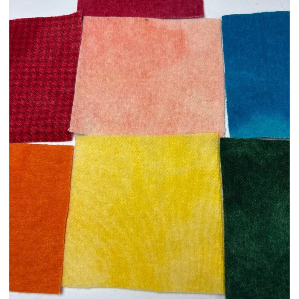 Wool Squares Rug Hooking & Applique 4 1/4" Multi-Color Set Rug Hooking - Picture 4 of 14